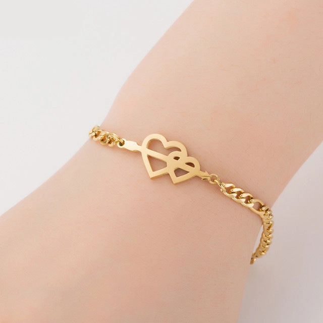 Wholesale Animal Alphabet Bracelet Titanium Steel