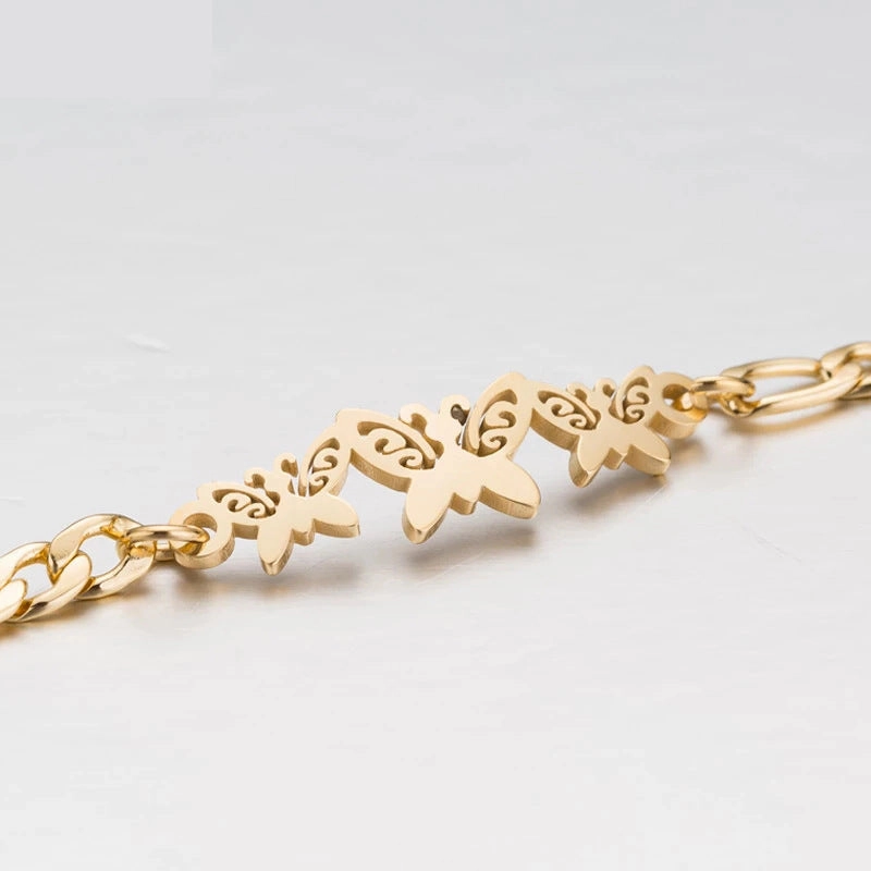 Wholesale Animal Alphabet Bracelet Titanium Steel
