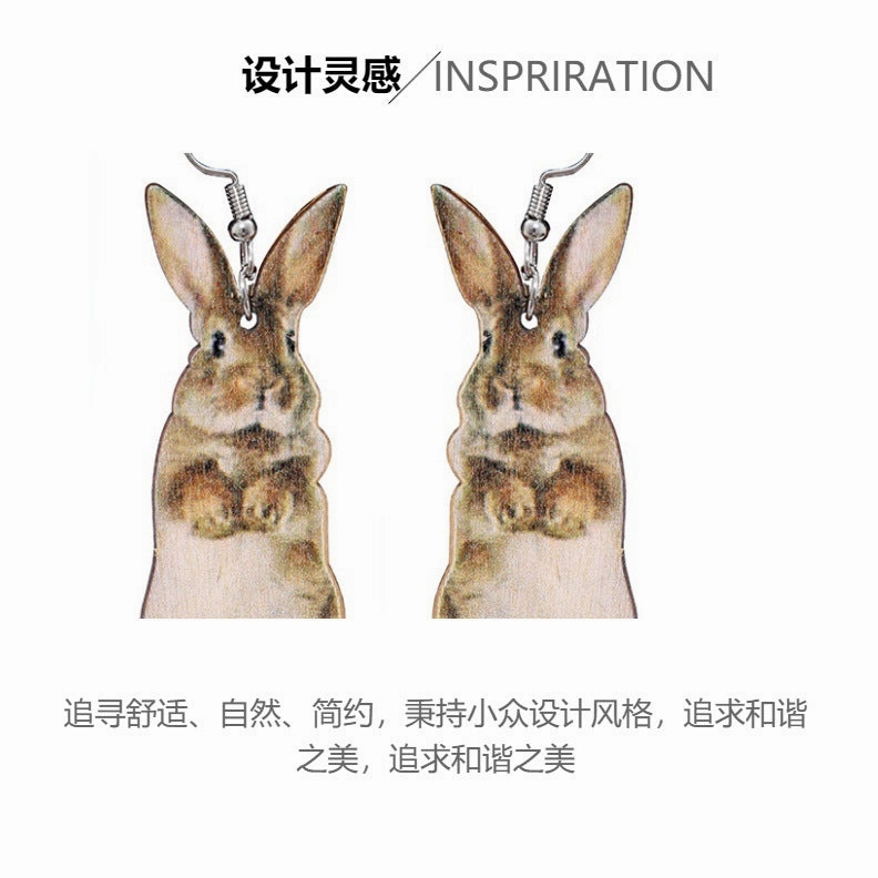 Wholesale Animal Western Wooden Earrings