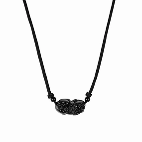 Wholesale Anti-Crystal Obsidian Pixiu Necklace
