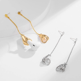 Wholesale Anti Lost Earphone Chain Alloy Earrings
