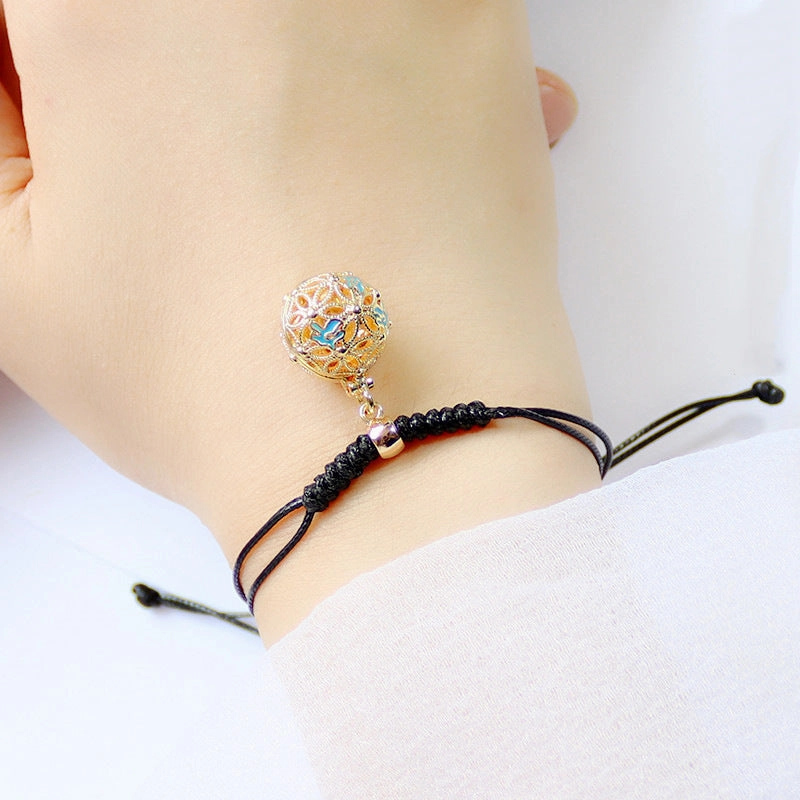 Wholesale Antique Enamel Diffuser Copper Bracelet