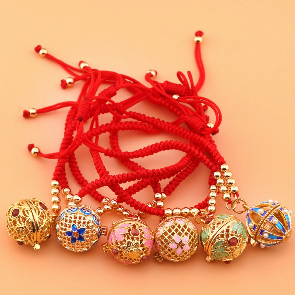 Wholesale Antique Enamel Diffuser Copper Bracelet