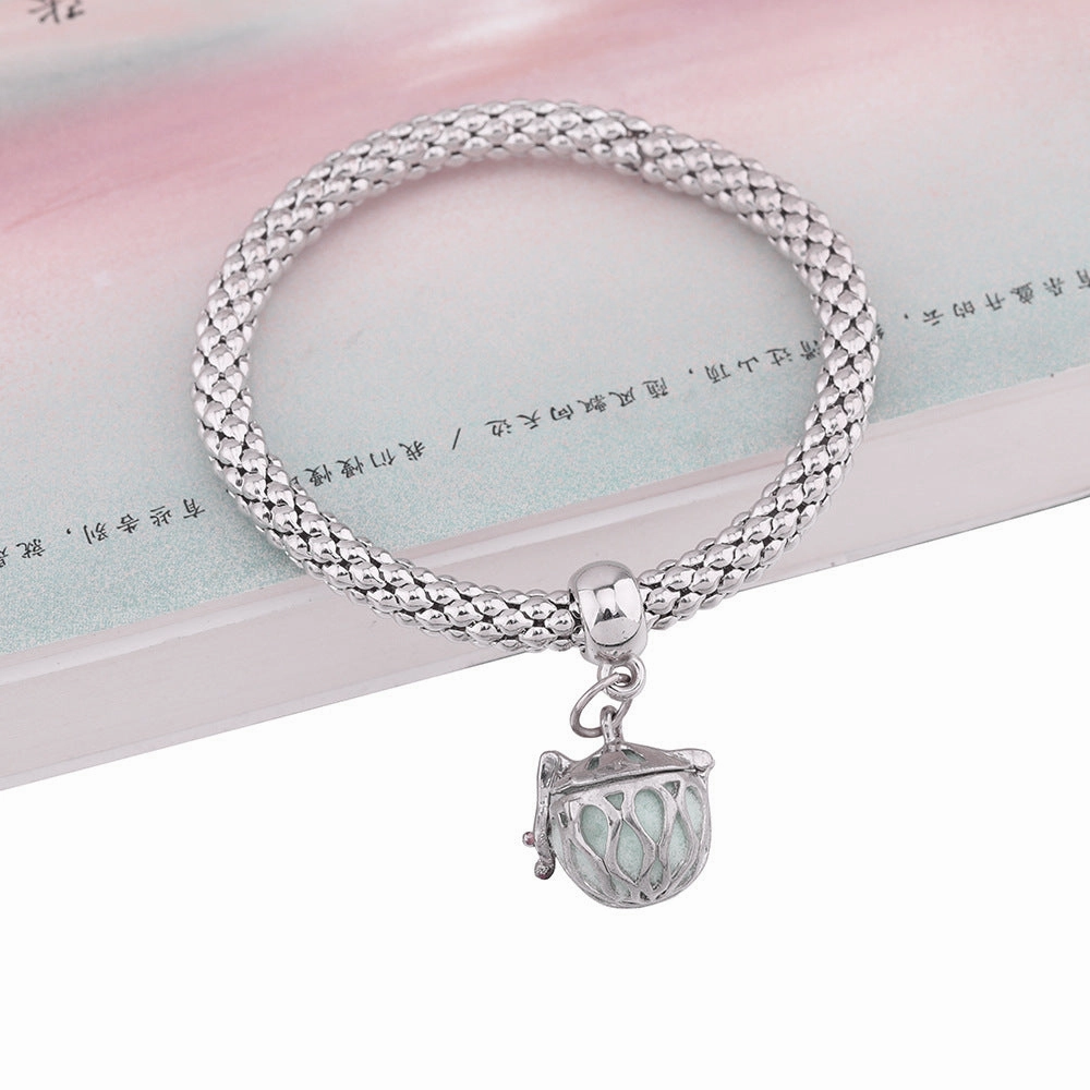 Wholesale Aromatherapy Cage Popcorn Copper Bracelet