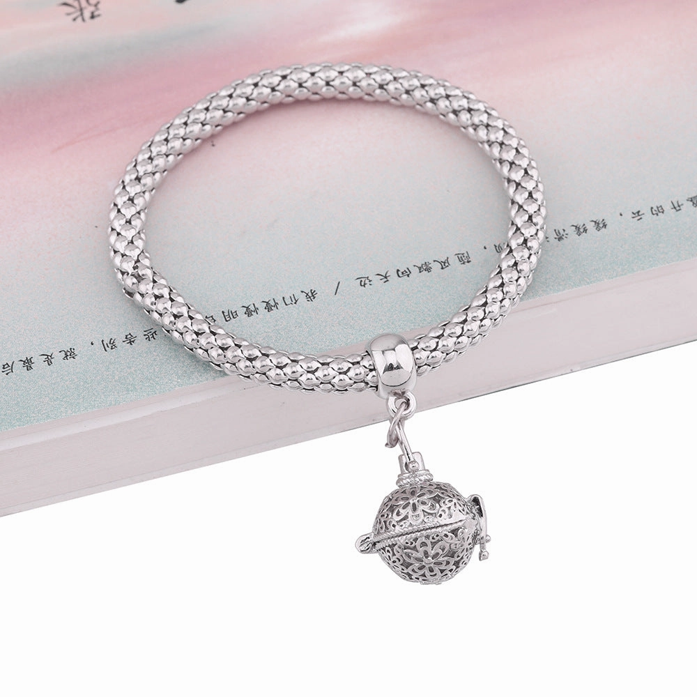 Wholesale Aromatherapy Cage Popcorn Copper Bracelet