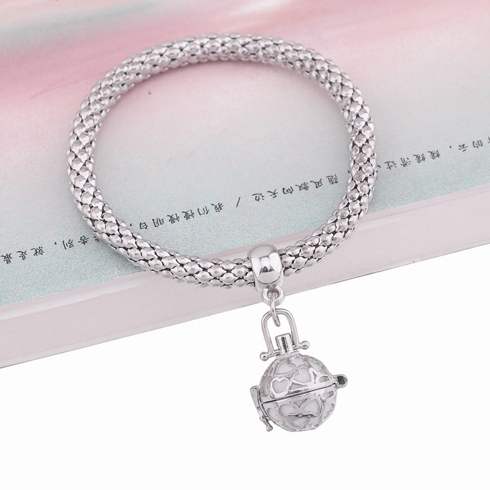Wholesale Aromatherapy Cage Popcorn Copper Bracelet