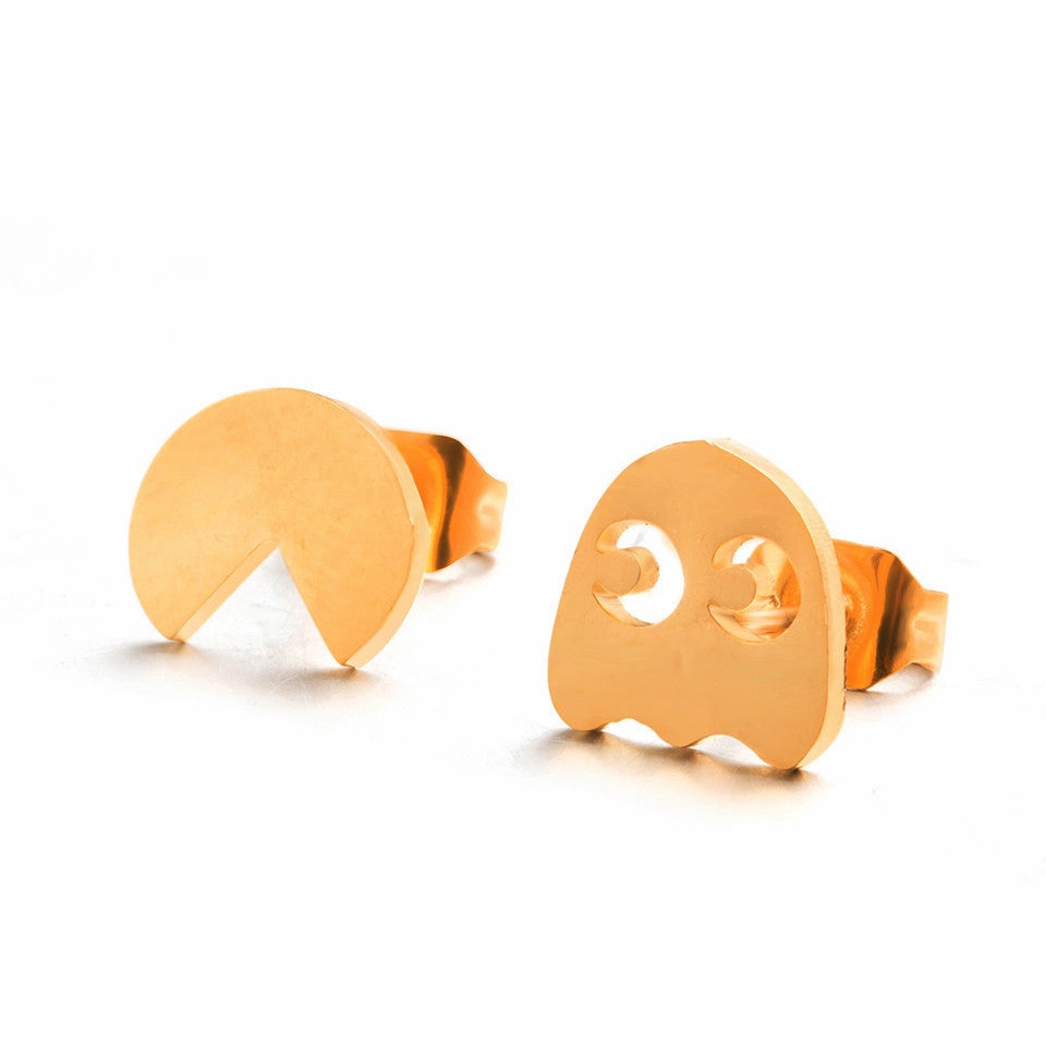 Wholesale Asymmetric Geometric Hollow Alloy Earrings