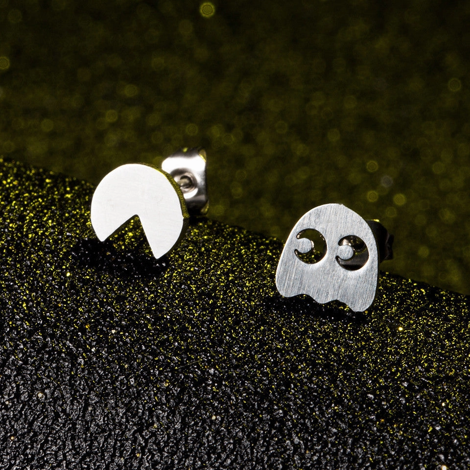 Wholesale Asymmetric Geometric Hollow Alloy Earrings