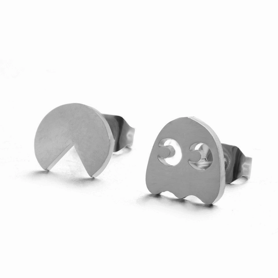 Wholesale Asymmetric Geometric Hollow Alloy Earrings