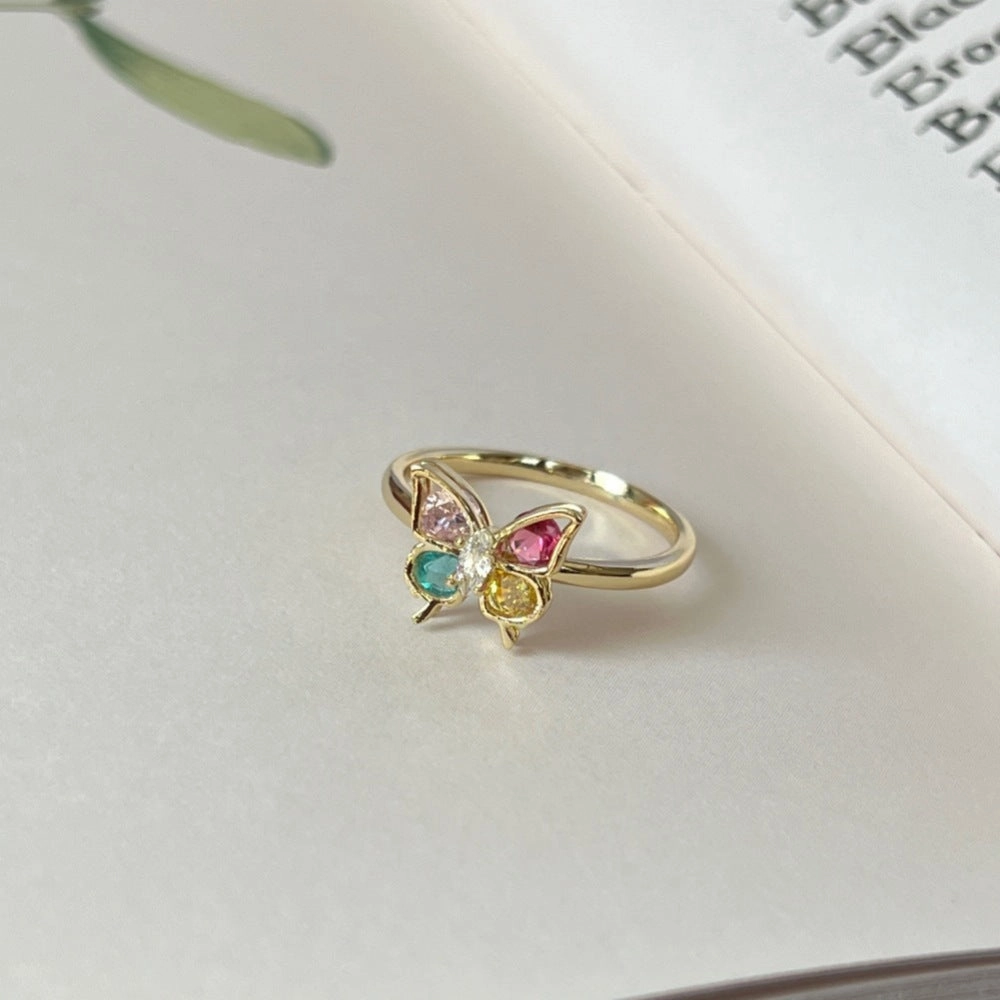 Wholesale Autumn and Winter Flash Diamond Zircon Does Not Fade High-end Luxury Sterling Silver Rings