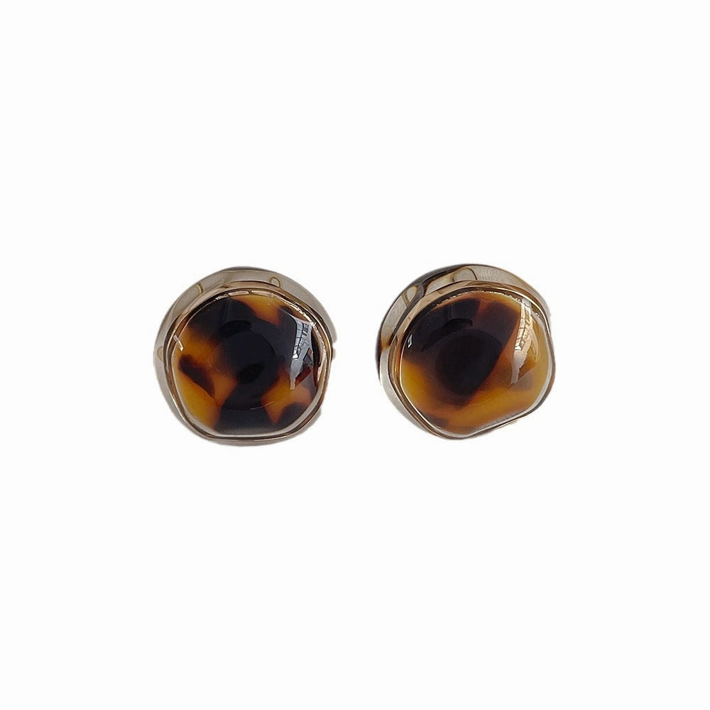 Wholesale Autumn and Winter Irregular Resin Earrings