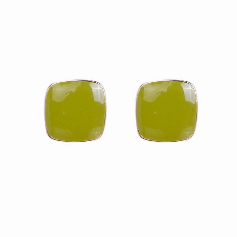 Wholesale Avocado Color Flowers Earrings
