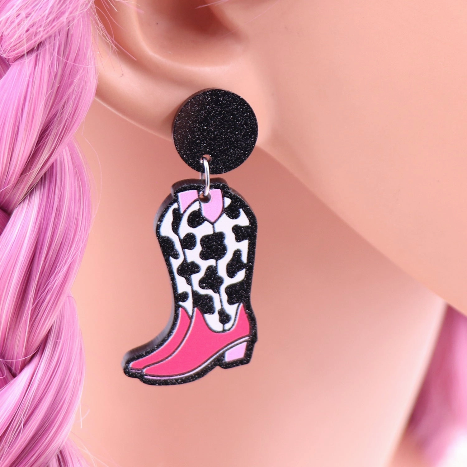 Wholesale aztec western Acrylic Laser Cut Statement Boho Earrings