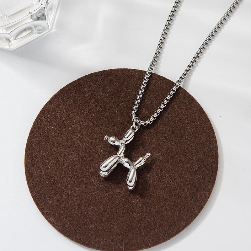 Wholesale Balloon Puppy Necklace Sweater Chain