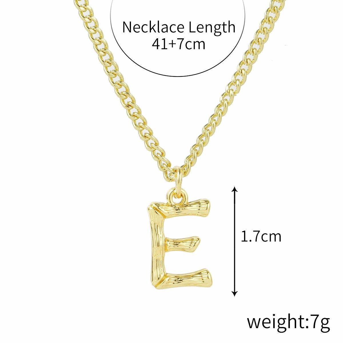 Wholesale Bamboo Letter Alloy Necklaces