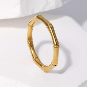 Wholesale Bamboo Stainless Steel Rings