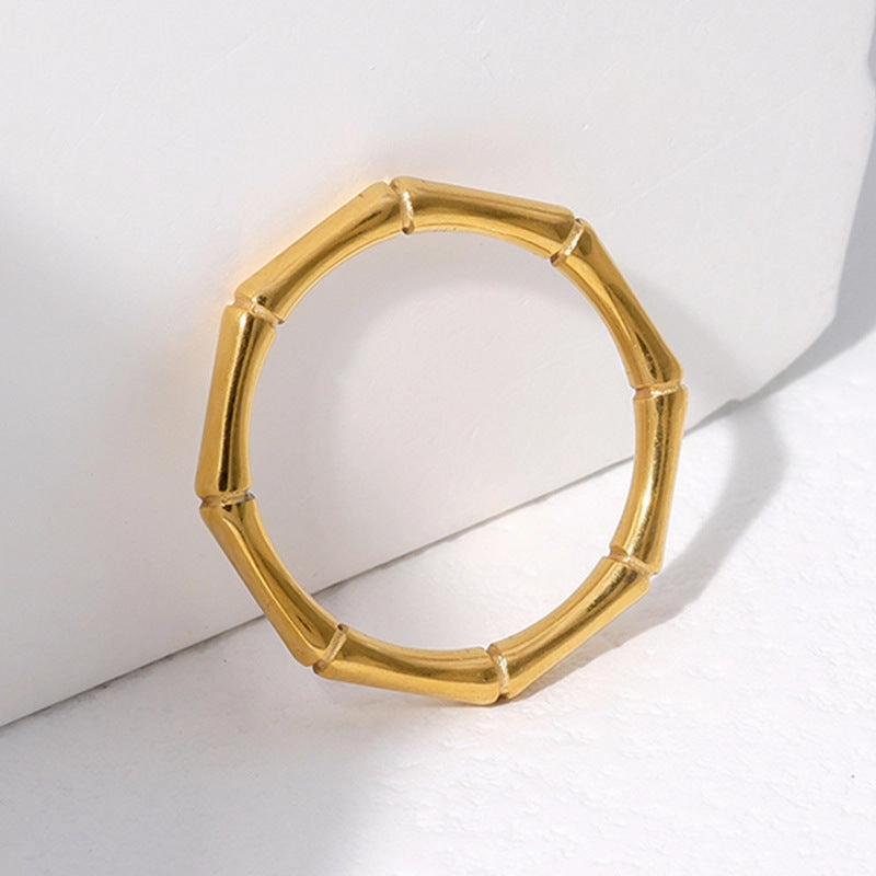 Wholesale Bamboo Stainless Steel Rings
