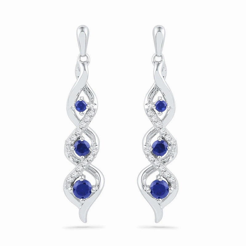 Wholesale Baroque Long Zircon Copper Earrings