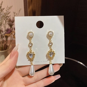 Wholesale Baroque Pearl Alloy Earrings