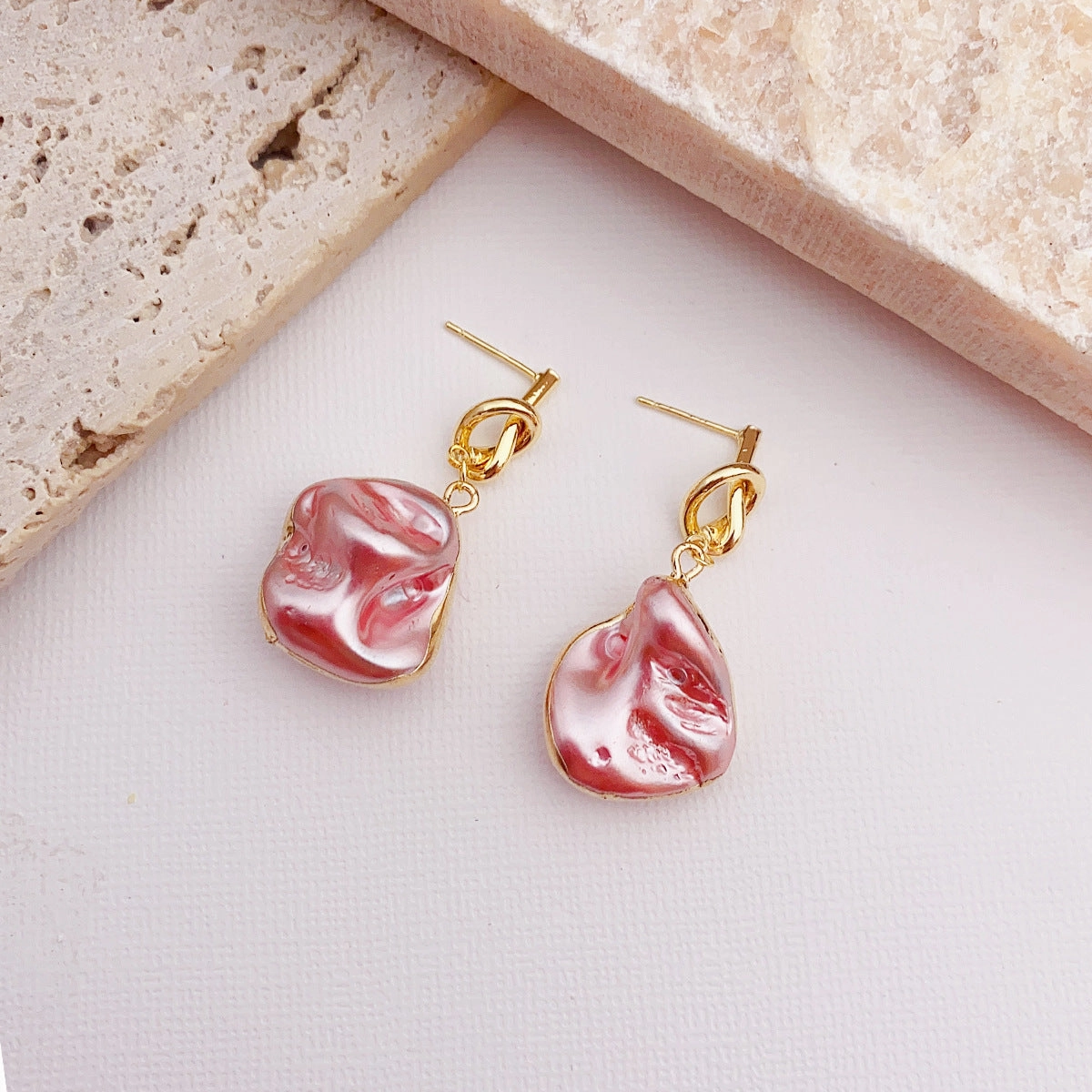 Wholesale Baroque Special Shape Pearl Earrings