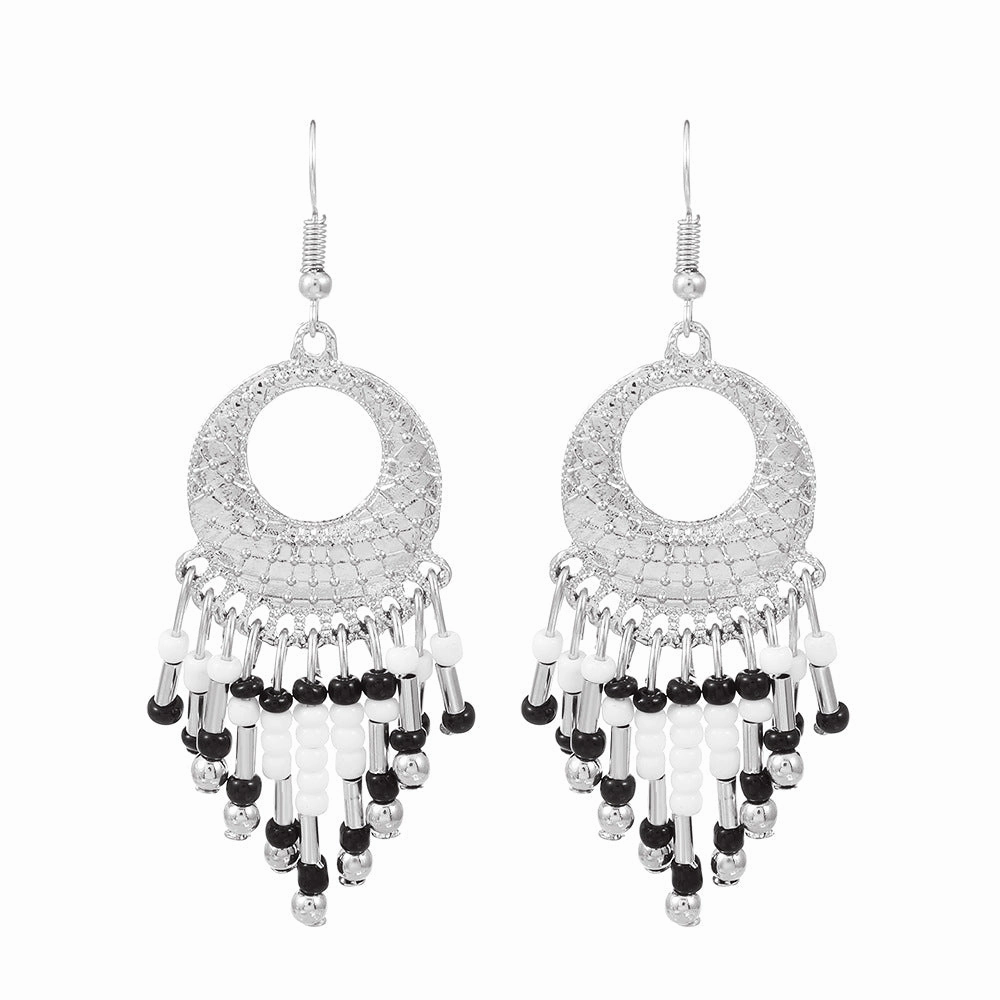 Wholesale Bead Tassels Alloy Earrings