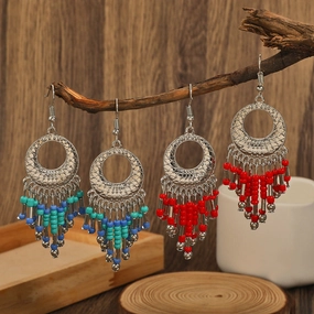 Wholesale Bead Tassels Alloy Earrings