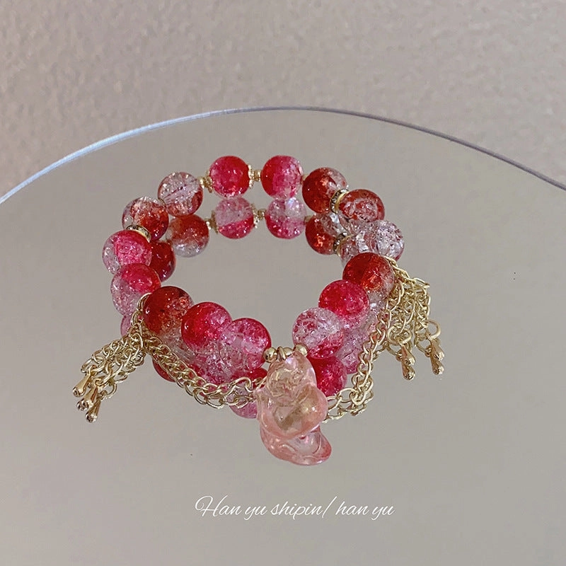 Wholesale Beaded Dunhuang Ancient Wind Tassel Bracelet