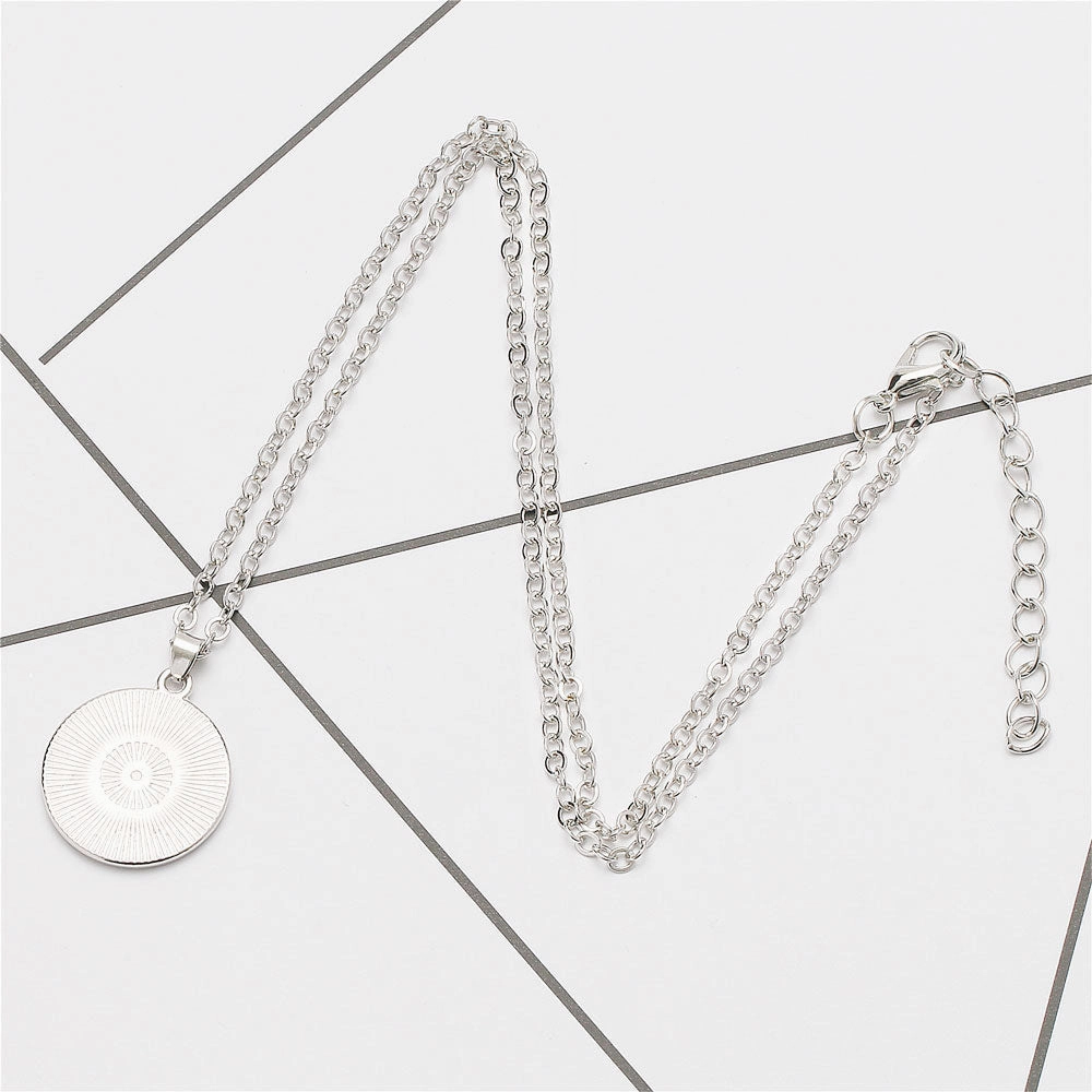 Wholesale Best MOM Time Gemstone Single Sided Alloy Necklace