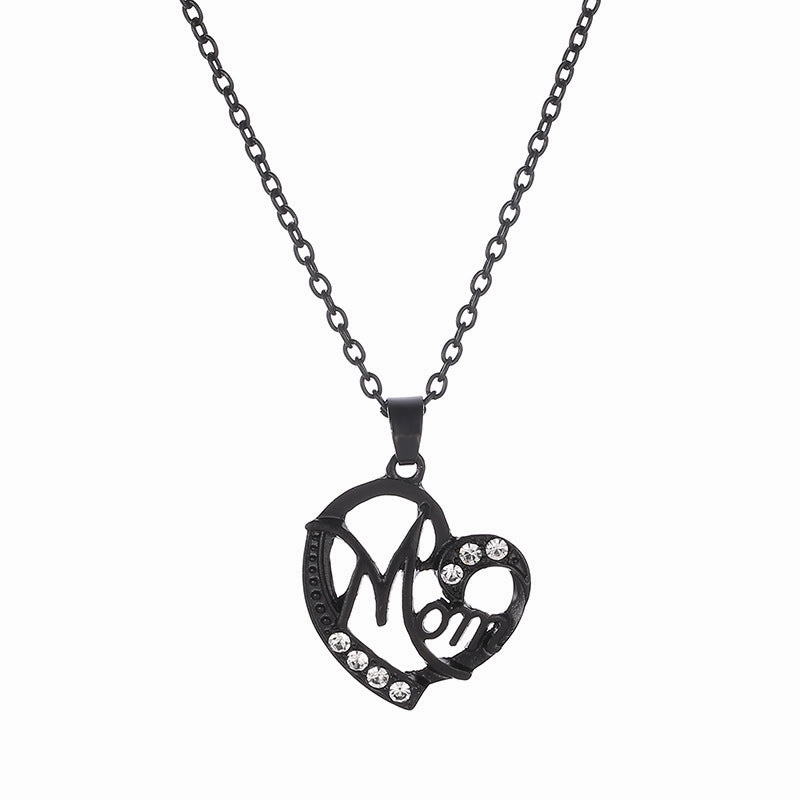 Wholesale Best Selling Mother's Day Joker MOM Love Diamond Necklace