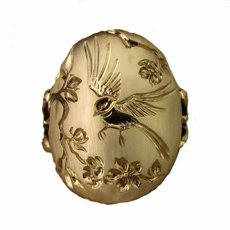 Wholesale Bird Flower Metal Rings