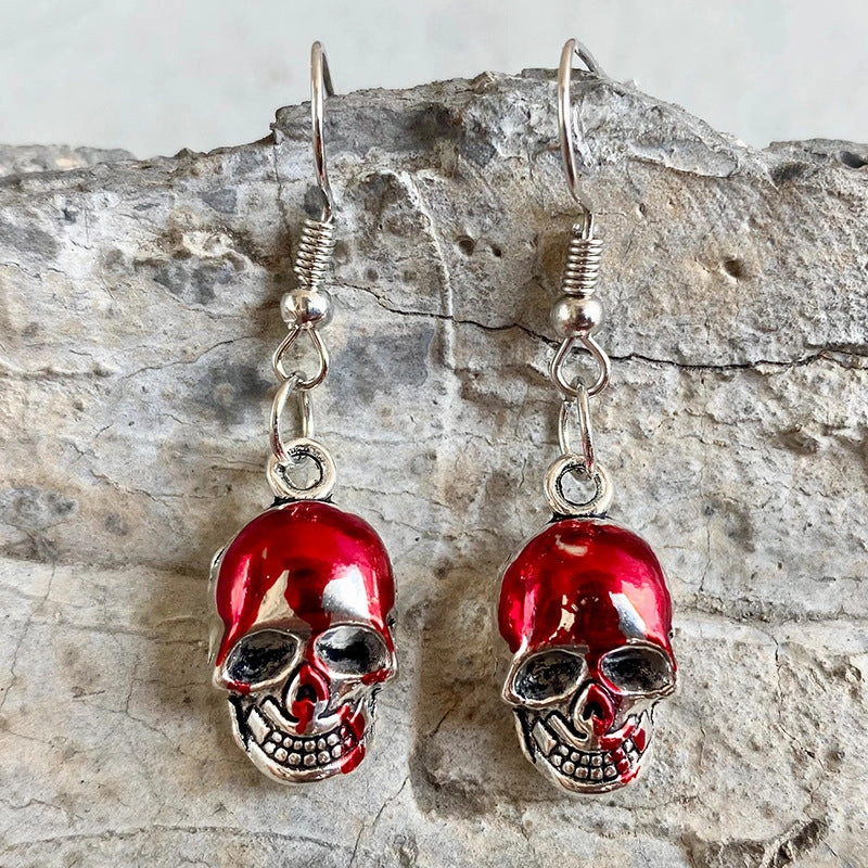 Wholesale Blood Horror Halloween Scissors Axe Knife Earrings