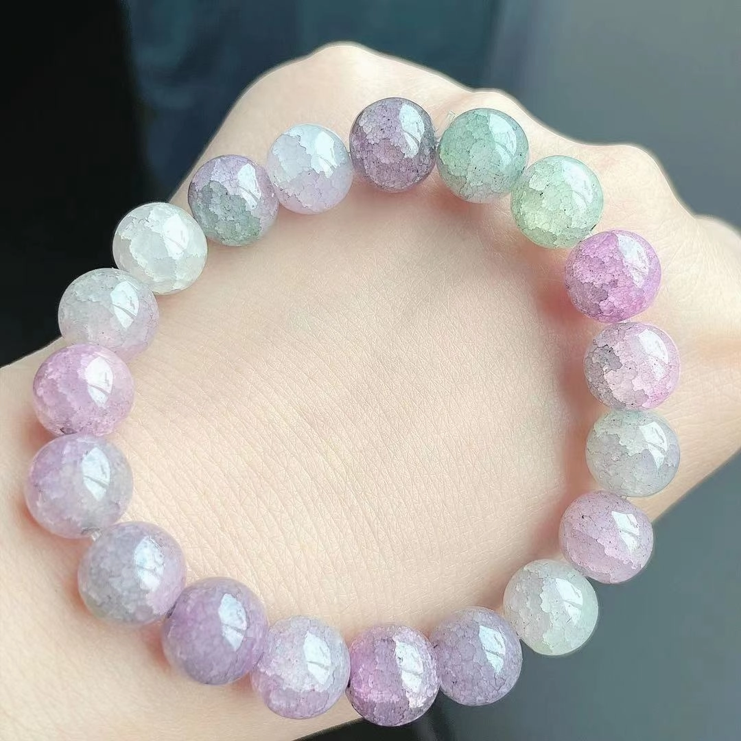 Wholesale Blossom Crystal Crackle Glass Bracelet