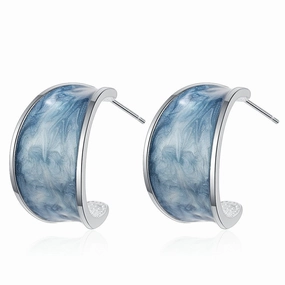 Wholesale Blue Design Sense Contrast Color Earrings
