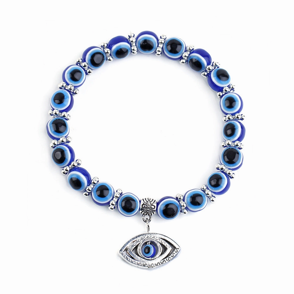 Wholesale Blue Eyes Elephant Turtle Owl Beaded Resin Bracelet