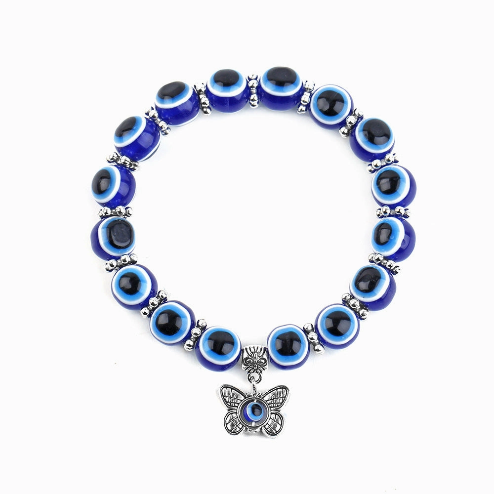 Wholesale Blue Eyes Elephant Turtle Owl Beaded Resin Bracelet
