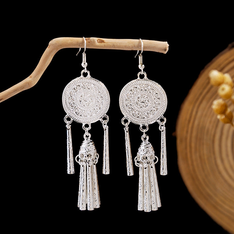Wholesale Blue Peacock Alloy Earrings