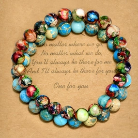 Wholesale bohemian beaded colorful emperor stone bracelet