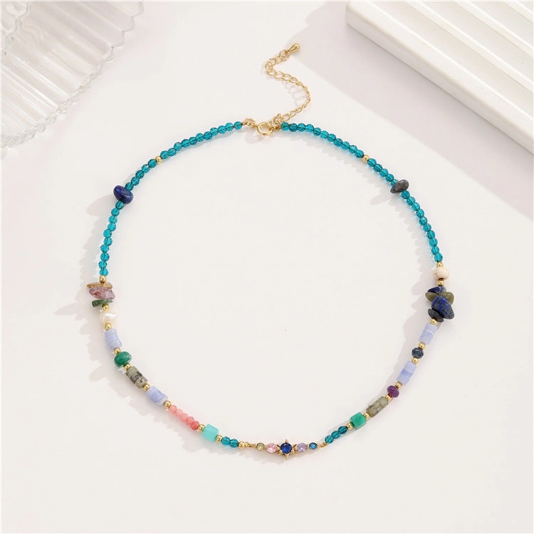 Wholesale Bohemian Beaded Medieval Necklace Collarbone Chain