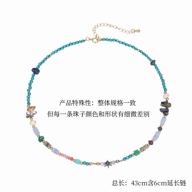 Wholesale Bohemian Beaded Medieval Necklace Collarbone Chain