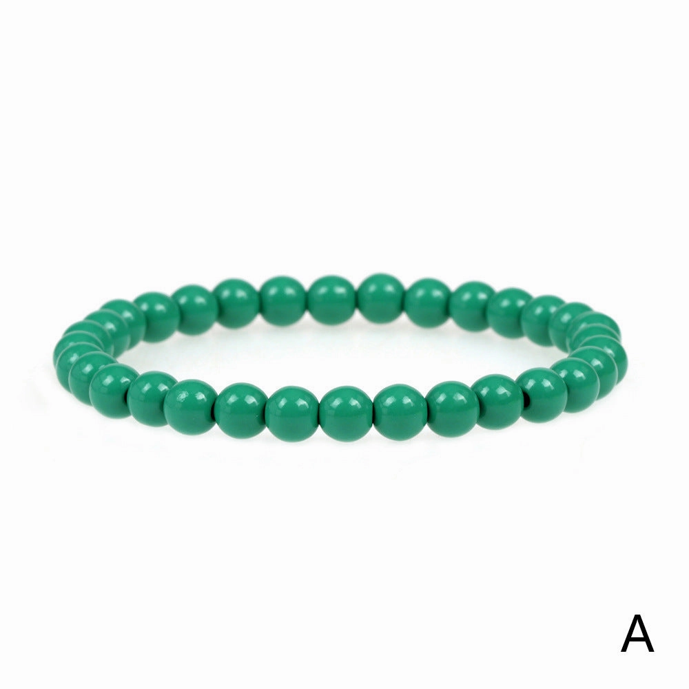 Wholesale Bohemian Color Spray Painted Copper Bracelet