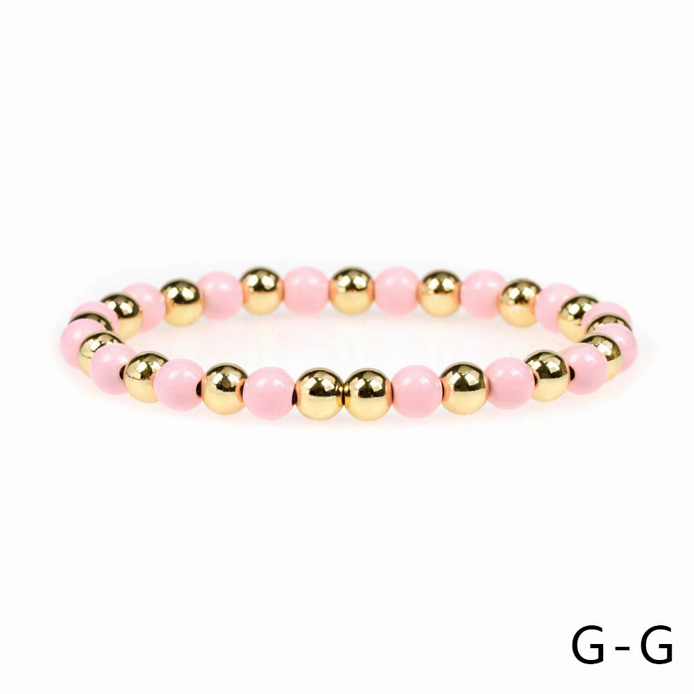 Wholesale Bohemian Color Spray Painted Copper Bracelet