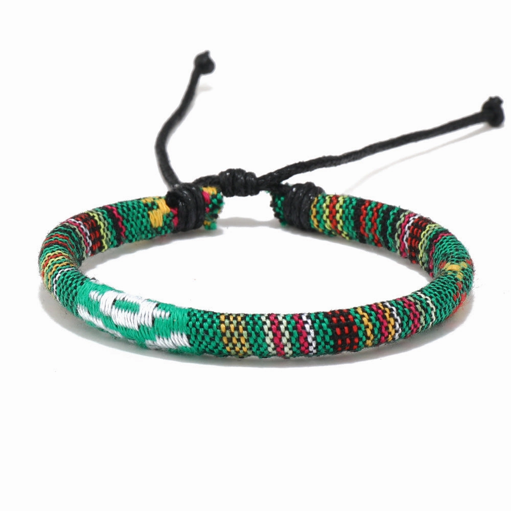 Wholesale Bohemian Colored Wax Rope Bracelet