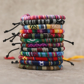 Wholesale Bohemian Colored Wax Rope Bracelet