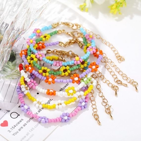 Wholesale Bohemian Colorful Beaded Bracelet