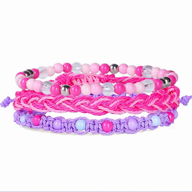 Wholesale Bohemian Colorful Beaded Bracelet Set of 3