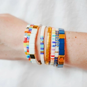 Wholesale Bohemian Couples Tila Beads Bracelet