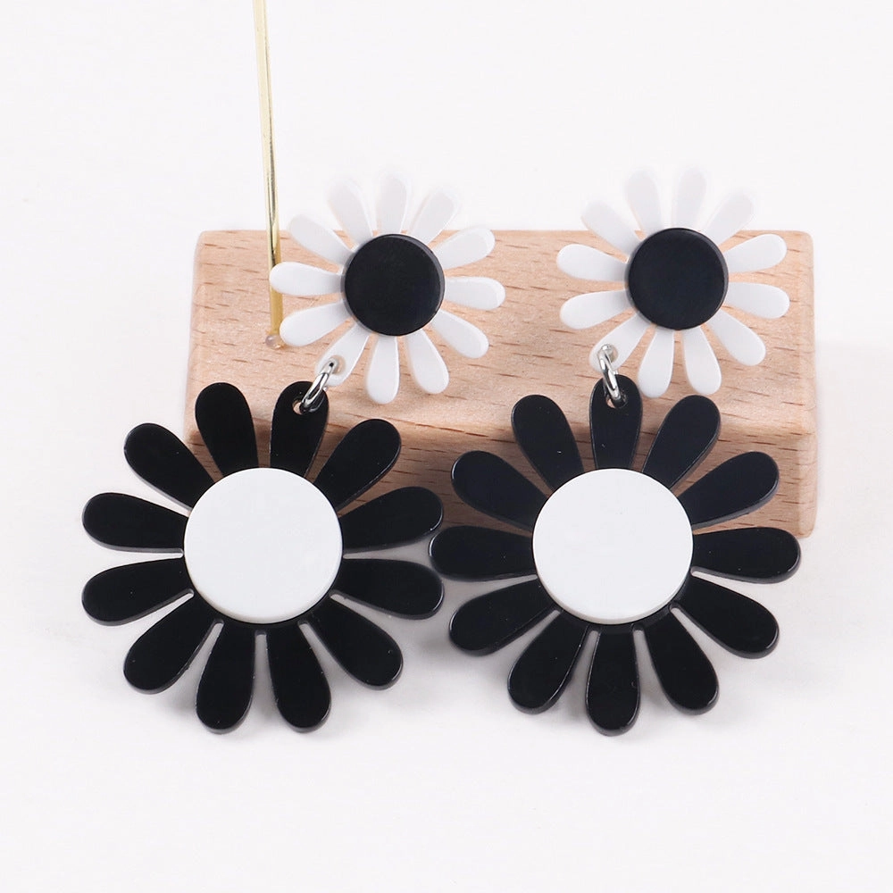 Wholesale Bohemian Daisy Acrylic Earrings