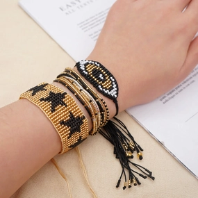 Wholesale Bohemian Devil Eye Glass Bracelet