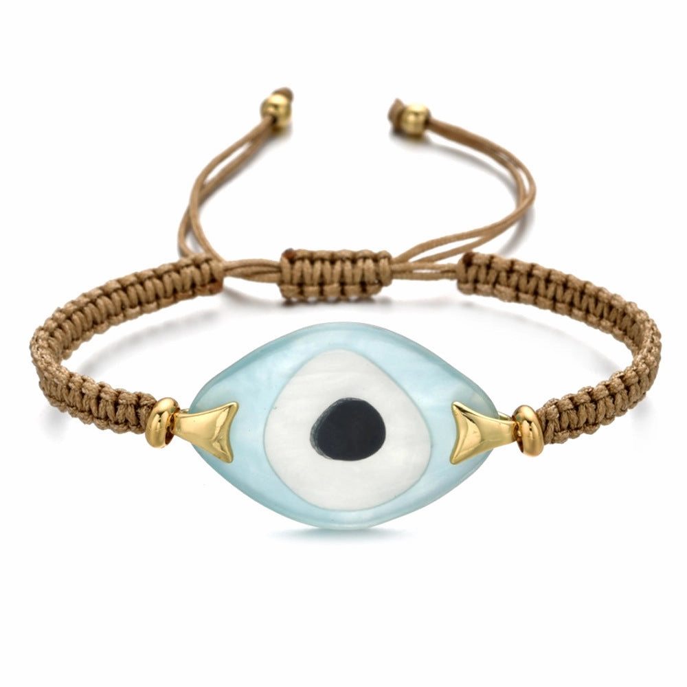 Wholesale Bohemian Devil Eye Tassel Miyuki Beads Bracelet