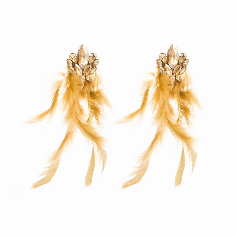 Wholesale Bohemian Diamond Flower Alloy Earrings